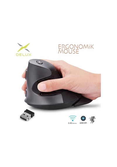 Deluxe M618GX Ergonomik Dikey 1600 Dpı Kablosuz Mouse