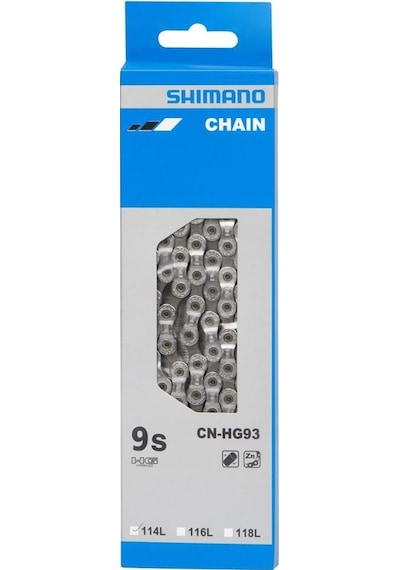 Shimano Cn-hg93 114l Bisiklet Zinciri 9s Gümüş