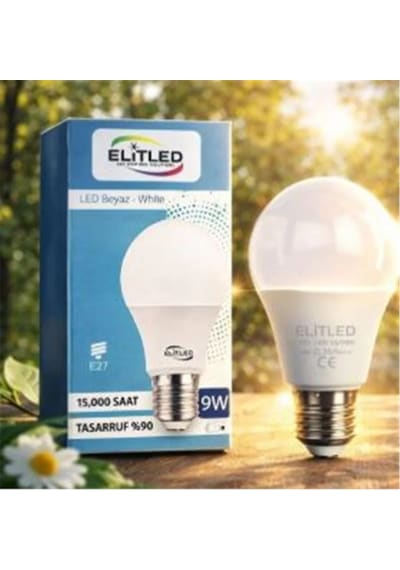 Elitled 9w Beyaz Led Ampul