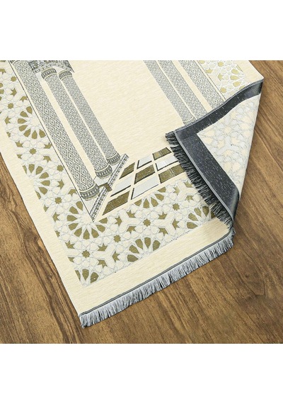 Medine Lüks Şönil Seccade Krem 66x116cm 520 Gr Çok Renkli