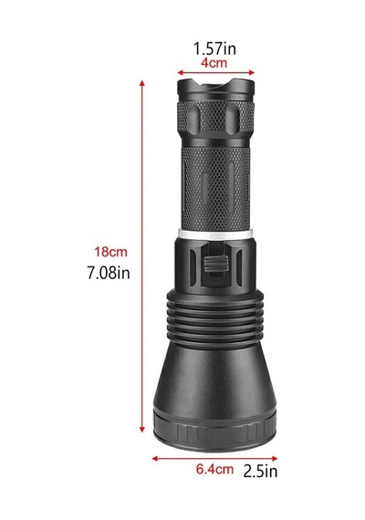 4200 Lümen Profesyonel Şarjlı El Feneri Wt-655 Acı Kahve