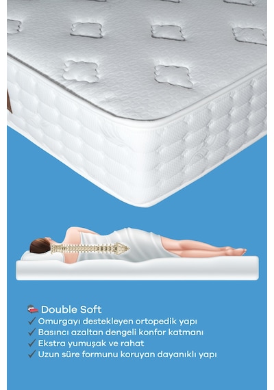 Micado Double Soft Pocket Yaylı Torba Yaylı Yatak Çift Kişilik