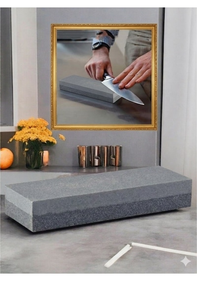 Bıçak, Makas, Kesici Aletler İçin Bileyici Çift Taraflı Bileme Taşı 120-320 Grit Size/15-5-2.5cm
