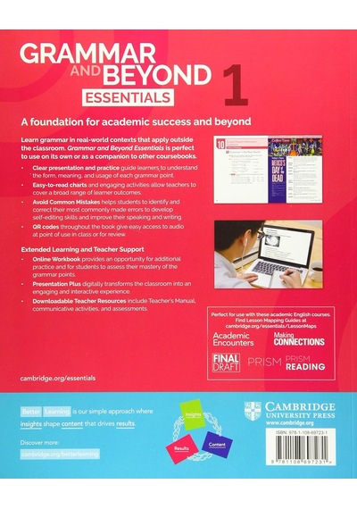 Grammar And Beyond Essentials Level 1 Student's Book With Online Workbook Kapak Değişebilir