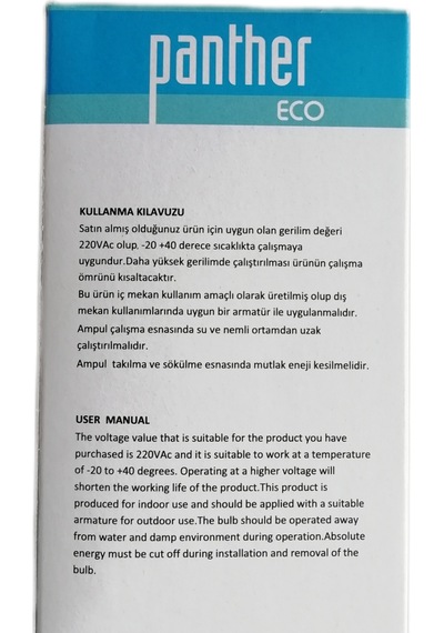 Panther Eco 9W Ampul Lamba Beyaz E27
