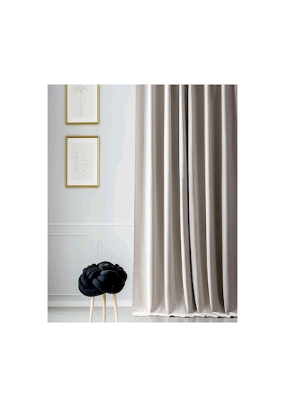 Ev Depo Home Taç Karartma Blackout Pilesiz Fon Perde Tek Kanat Koyu Taş Blckoyutas001, Koyu Taş, 120 X 260