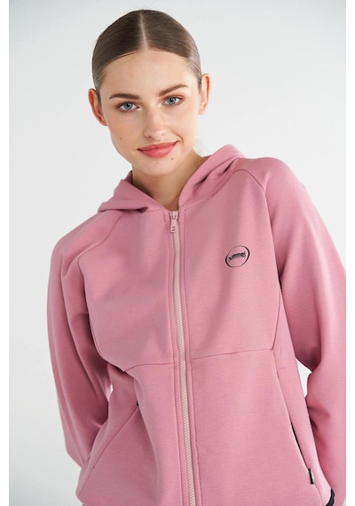 Hummel Tech Zip Hoodie 922436-3325 Pembe Kadın Fermaurlı Hoodie Pembe