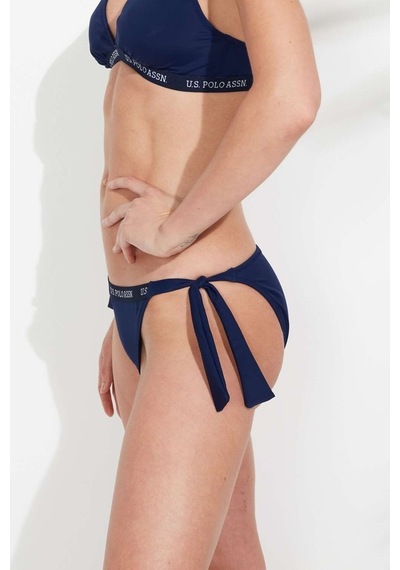 U.S. Polo Assn. Kadın Lacivert Kalın İpli Bikini Alt 21509