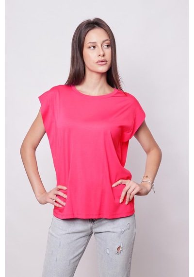Jument Şık Likralı Span Kumaş Kolsuz Geniş Sıfır Yaka Düşük Omuzlu Basic Tshirt Bluz-fujya Fujya Jument Şık Likralı Span Kumaş Kolsuz Geniş Sıfır Yaka Düşük Omuzlu Basic Tshirt Bluz-fujya Fujya