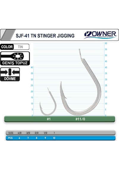 Cultiva 11699 Stinger Jigging Jig İğnesi