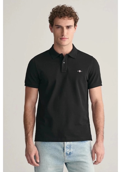 Gant Erkek Siyah Regular Fit Logolu Polo Xxl Siyah