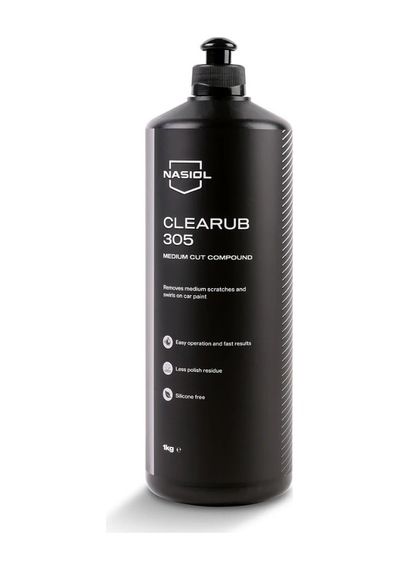 Nasiol Clearub 305 Araç Orta Çizik Giderici Pasta 1 Kg