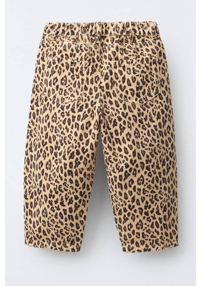 Minigimin Cicileri Leopar Desenli Kız Çocuk Kot Pantolon - Leopar Diğer
