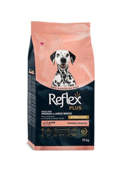 Light Sterilised Orta Ve Büyük Irk Kuzulu Kısırlaştırılmış Köpek Maması 12 Kg