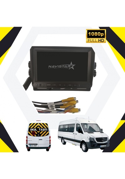 Servis Araçları İçin 7 İnç Dörde Bölünebilir Kayıtlı 256 Gb Dest