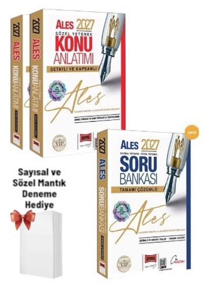 2027 Ales Sayısal-sözel Yetenek Konu Anlatımı 2 Cilt Ve Sayısal-sözel Yetenek Tamamı Çözümlü Soru Bankası
