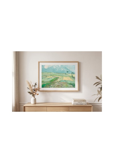 Van Gogh Van Gogh Yağmurdan Sonra Buğday Tarlaları Çerçevesiz Poster 21x30 Cm A4 Tablo Van Gogh
