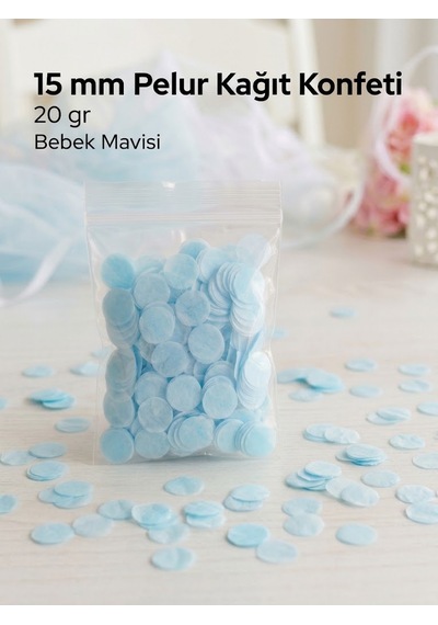 Bebek Mavi Pelur Kağıt Konfeti, 15 Mm - 20 Gr, Parti, Düğün Ve Etkinlik Süsleme Konfetisi Tüm Yaşlar Bebek Mavi Pelur Kağıt Konfeti, 15 Mm - 20 Gr, Parti, Düğün Ve Etkinlik Süsleme Konfetisi Tüm Yaşlar