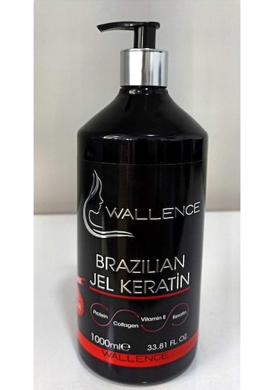 Wallence Dalgalı Saçlar Için Süper Brazılıan Jel Keratin 1 L