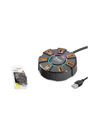 Hadron Hdx7035 Usb Hub 7-usb 1.2m Siyah