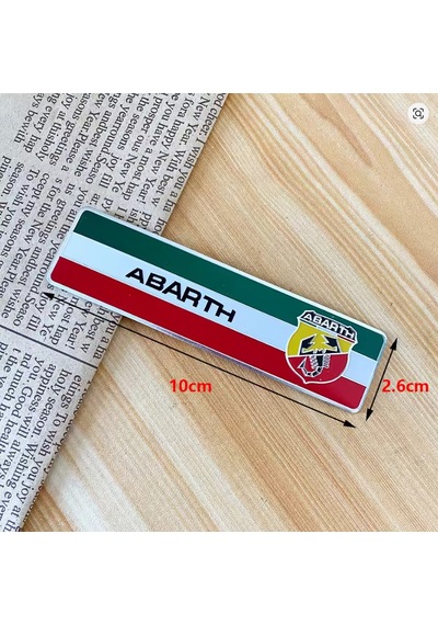Fiat Abarth Logo 3d Abarth Amblem Aliminyum Abarth Rozet Çıkartma 3 Parça Set İthal