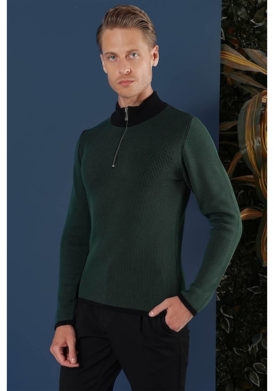 Efor Tr 859 Slim Fit Nefti Klasik Triko Nefti