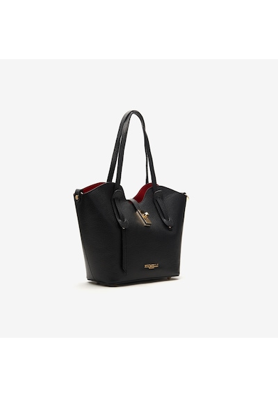 D28 Black Omuz Çantası Kadın Solen Small Bag Piumelli Milano siyah