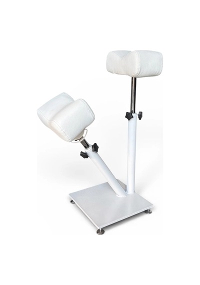 Hareketli Başlıklı İkili Pedikür Standı - Ayaklık - Beyaz Mc-4506