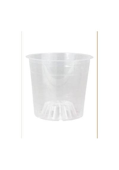 Plant Home Powermix- Orkide Üretim Yetiştirme Saksısı 12 Pot 0.75 Lt Şeffaf Plastik Saksı- 4 Adet