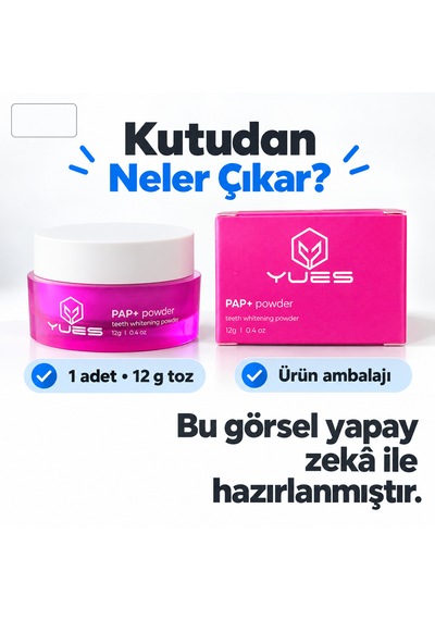 Yues Pap+ Diş Beyazlatıcı Toz Nane Aromalı 12 G Gs-004pn
