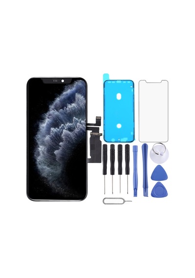 Apple Uyumlu iPhone 11 Pro Lcd Ekran Siyah Renk İlanı Çerçeveli Oled +tamir Seti İndirimplus