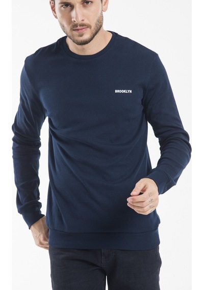 Erkek Bisiklet Yaka Slim Fit Sweatshirt Spr2019k18 001