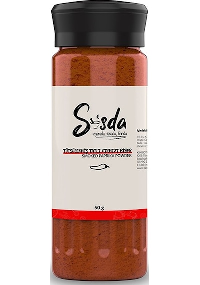 Sosda Tütsülenmiş Tatlı Kırmızı Biber Tuzluk Serisi 50 G