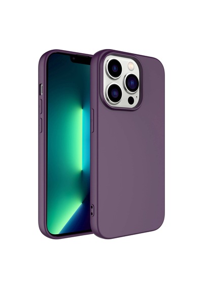 Zore Apple Uyumlu iPhone 14 Pro Max Kılıf Kamera Korumalı Mara Lansman Kapak - Koyu Mor Koyu Mor