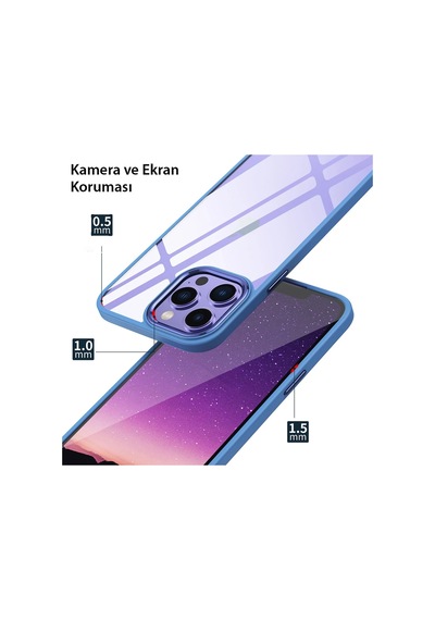 Newface - 524 - iPhone Uyumlu 14 Pro Max Kılıf Power Silikon - Csmo-tex - - Siyah