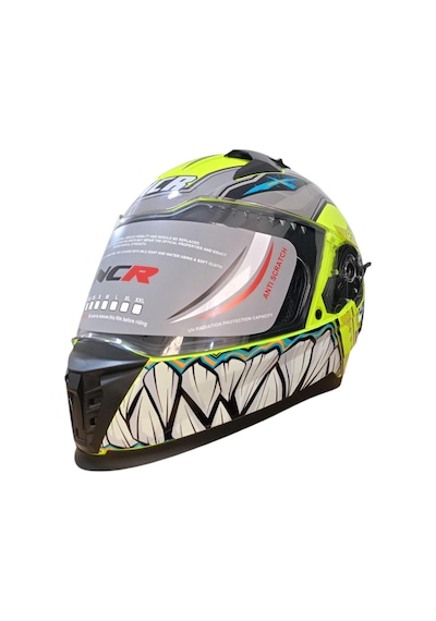 Ncr Kapalı Visörlü M69 Ece22-06 Belgeli Kapalı Kask Sarı