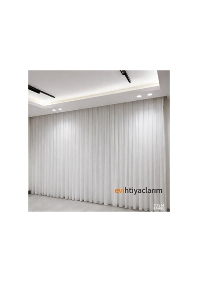 Titiem Efektli Bambu Salon Ve Misafir Odalarına Uygun 1/3 Sık Pileli Ütü Istemeyen Düz Tül Perde Kırık Beyaz Kırık Beyaz Titiem Efektli Bambu Salon Ve Misafir Odalarına Uygun 1/3 Sık Pileli Ütü Istemeyen Düz Tül Perde Kırık Beyaz Kırık Beyaz