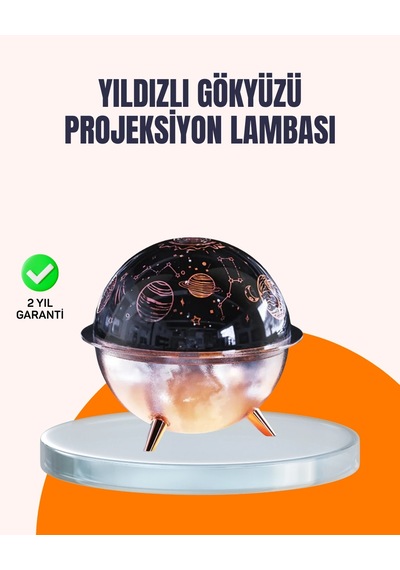 Kozmik Işık Efektli Projeksiyonlu Nemlendirici Gece Işığı