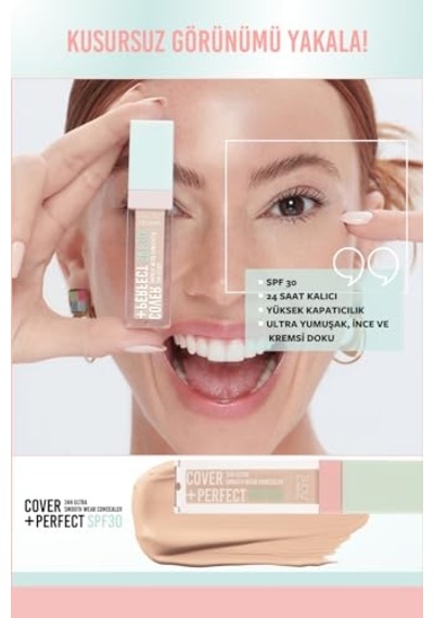 Tr Pastel Cover Perfect Concealar Spf30 Ultra Kapatıcı, 304 Nude Pink Genel