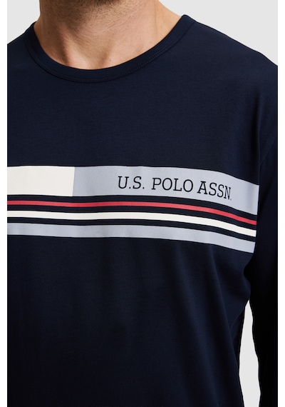 U.S. Polo Assn. Erkek Lacivert Pijama Takımı 50333257 Vr033