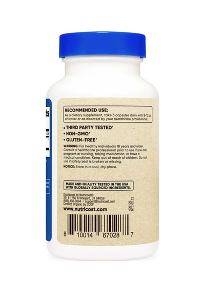 Nutricost Lion's Mane Mushroom Capsules 2100mg Per Serving, 3...
