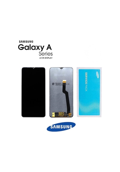 Samsung Uyumlu Galaxy A10 A105 Lcd Ekran Dokunmatik Siyah Hk Servis Çıtasız Gh82-19515a