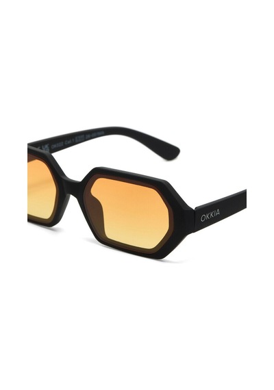 Okkia Andrea Altıgen Unisex Güneş Gözlüğüsiyah / Lens : Sarı Siyah