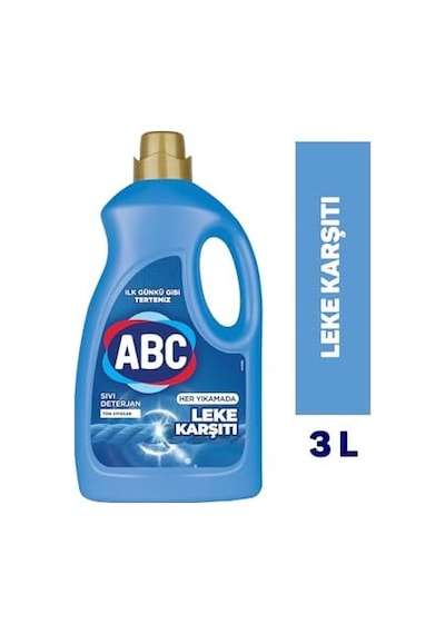 Abc Deterjan Sıvı Çamaşır Deterjanı Leke Karşıtı 3 L