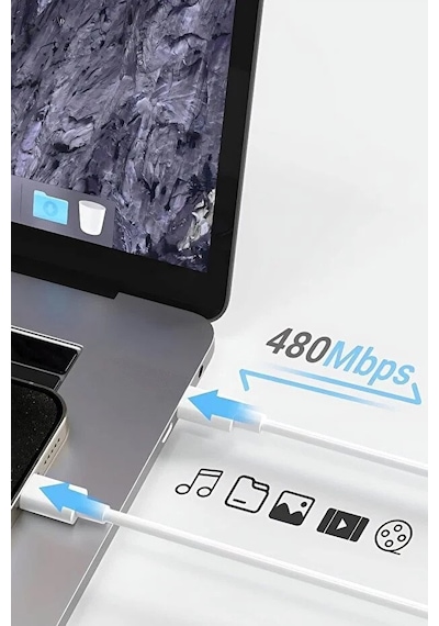 Apple Uyumlu iPhone 15 20w Usb-c Hızlı Şarj Adaptörü Ve 60w Type-c Kablo Seti Pd Destekli Şarj Cihazı