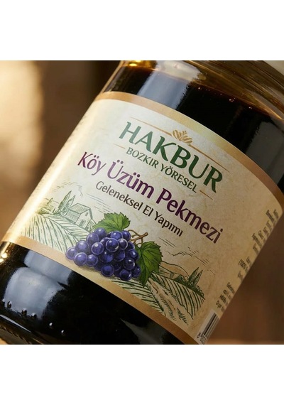 Bozkır Tahin Merkezi Doğal Katkısız Üzüm Köy Pekmezi 800 G
