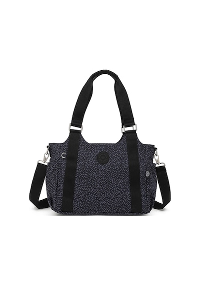 Smart Bags Günlük Orta Boy Su Geçirmez Krınkıl Kumaş Kadın Omuz Çantası Puantiye Siyah