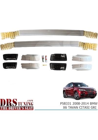 Bmw X6 E71 2008-2015  Model Gri Tavan Çıtası  -