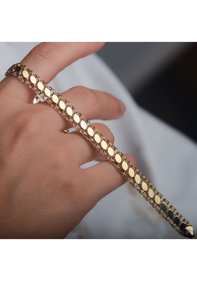 14k Altın Pullu Arpa Model Kolye