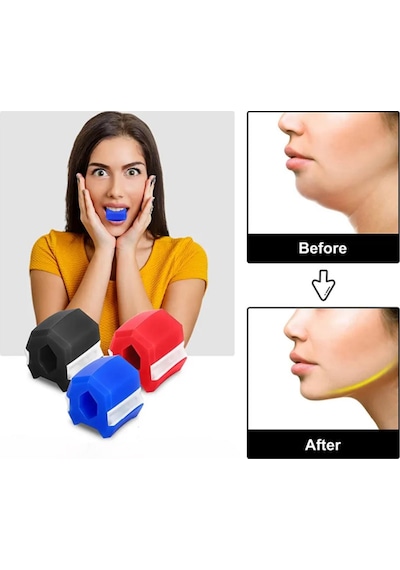 Face Yoga Başlangıç-orta-zor Jawline Çene Egzersiz Topu 3'lü Set